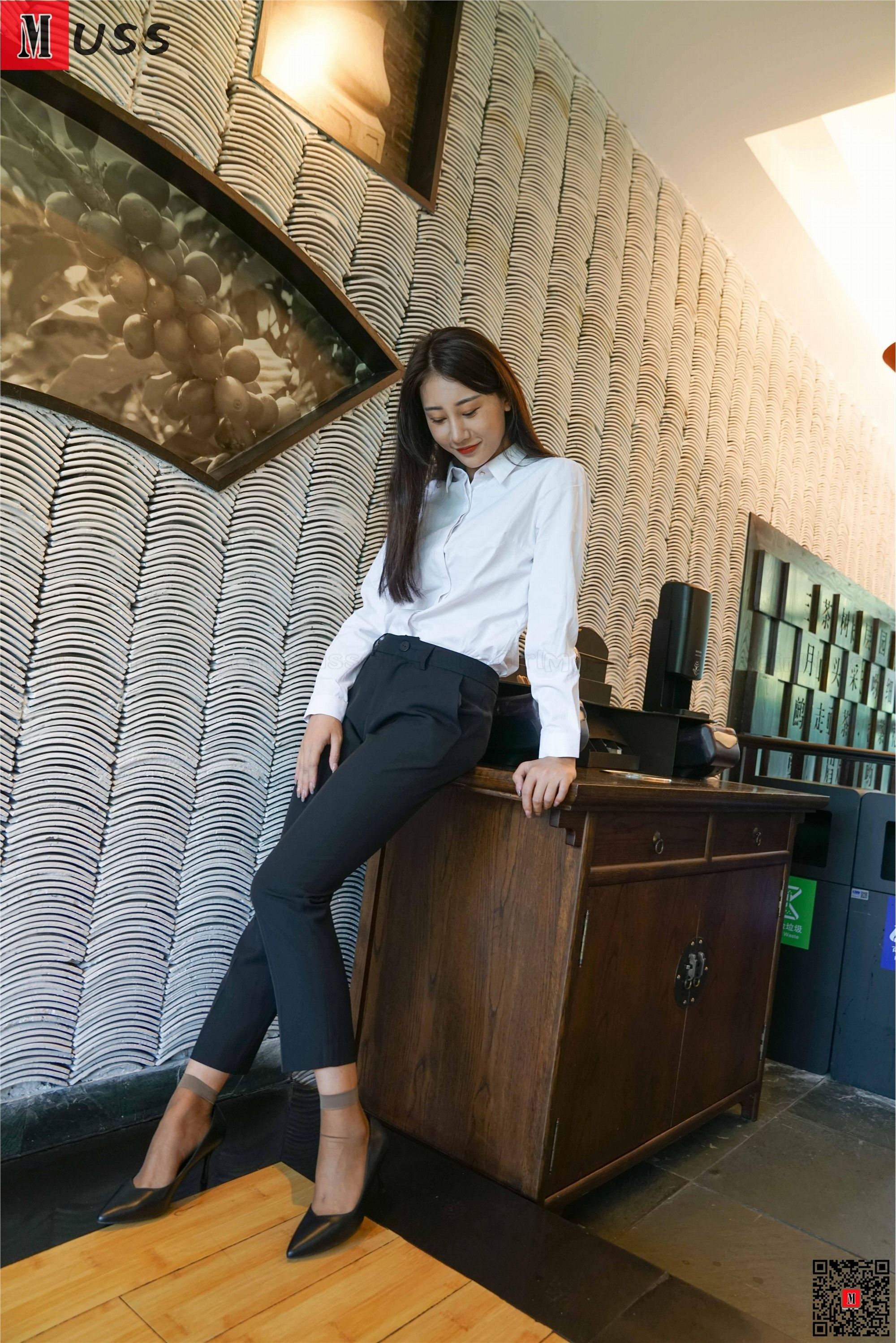 MussGirl慕丝女郎  NO.206 制服短丝高跟白领